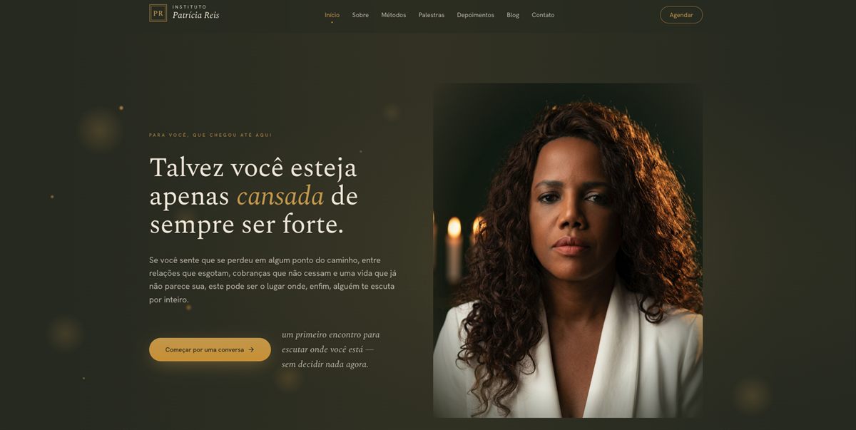Preview do site Instituto Patrícia Reis Terapias