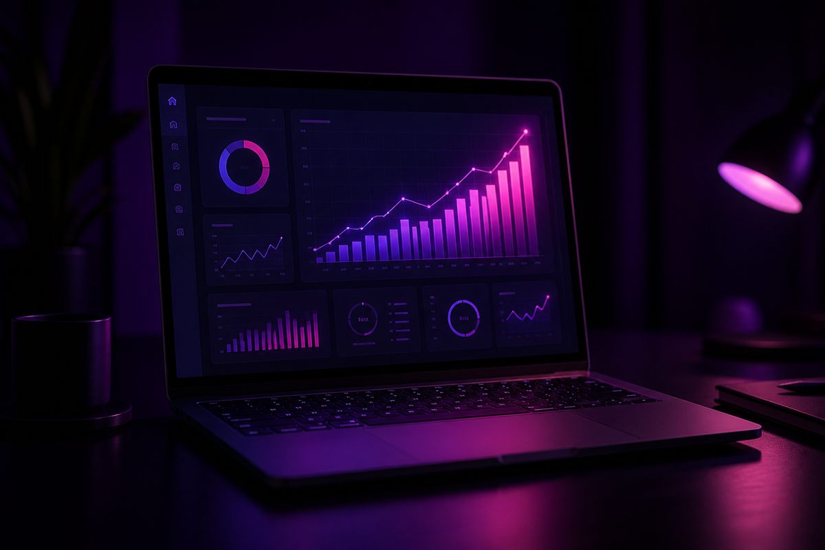 Dashboard de resultados de marketing digital